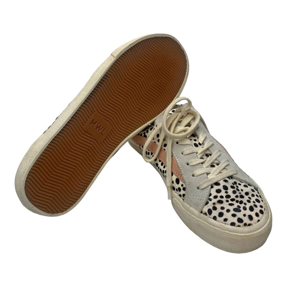 MADEWELL AH 758 Sidewalk Low Dyed Fur Calf Hair Leather Sneakers - Picture 6 of 10